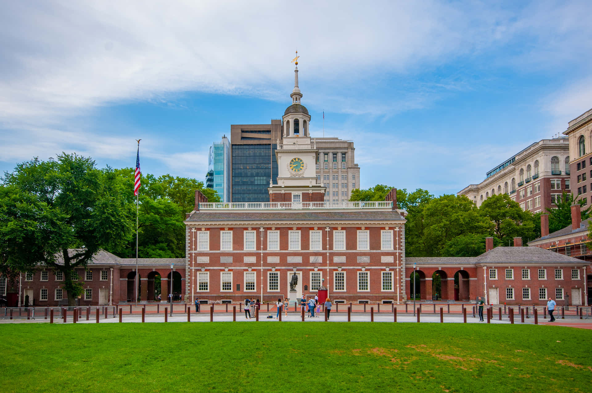 Independence Hall Philadelphia Sunny Day