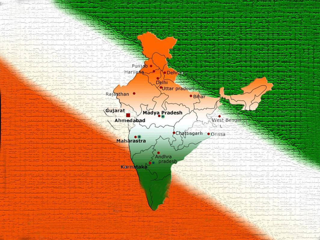 India Map Diagonal Pattern Background