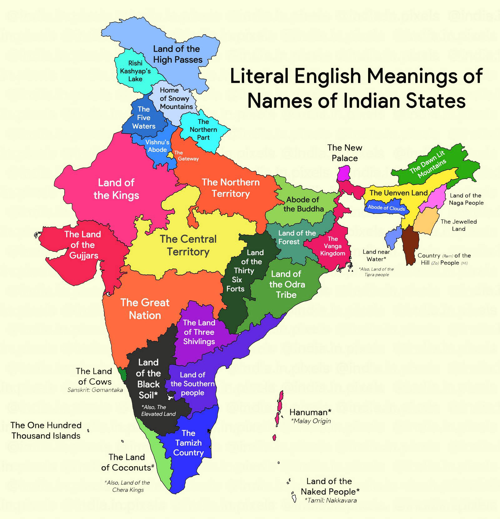 India Map States English Name Background