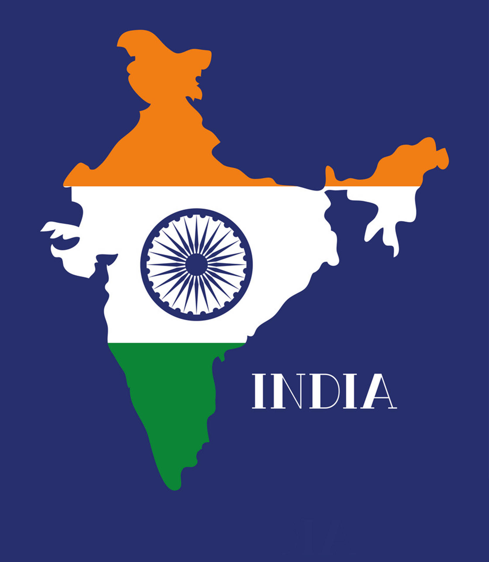 India Map Vector Art Background