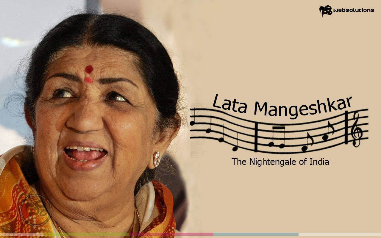 India's Nightingale: The Legendary Lata Mangeshkar Background