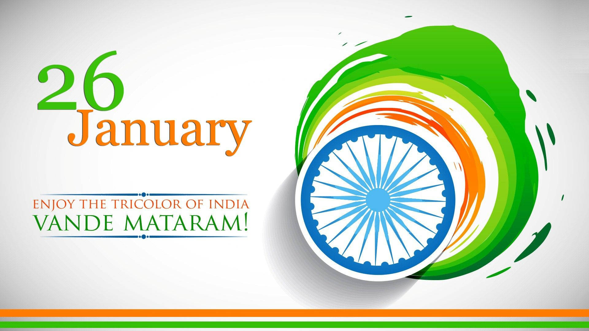 India Tricolor Republic Day Background