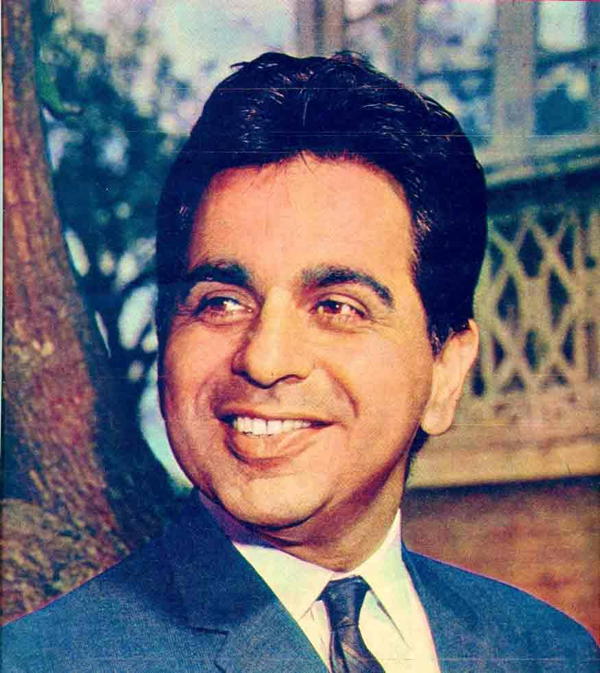 Indian Actor Dilip Kumar Colorized Background