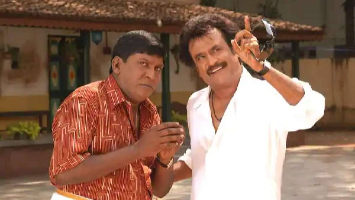 Indian Actors Vadivelu And Rajinikanth