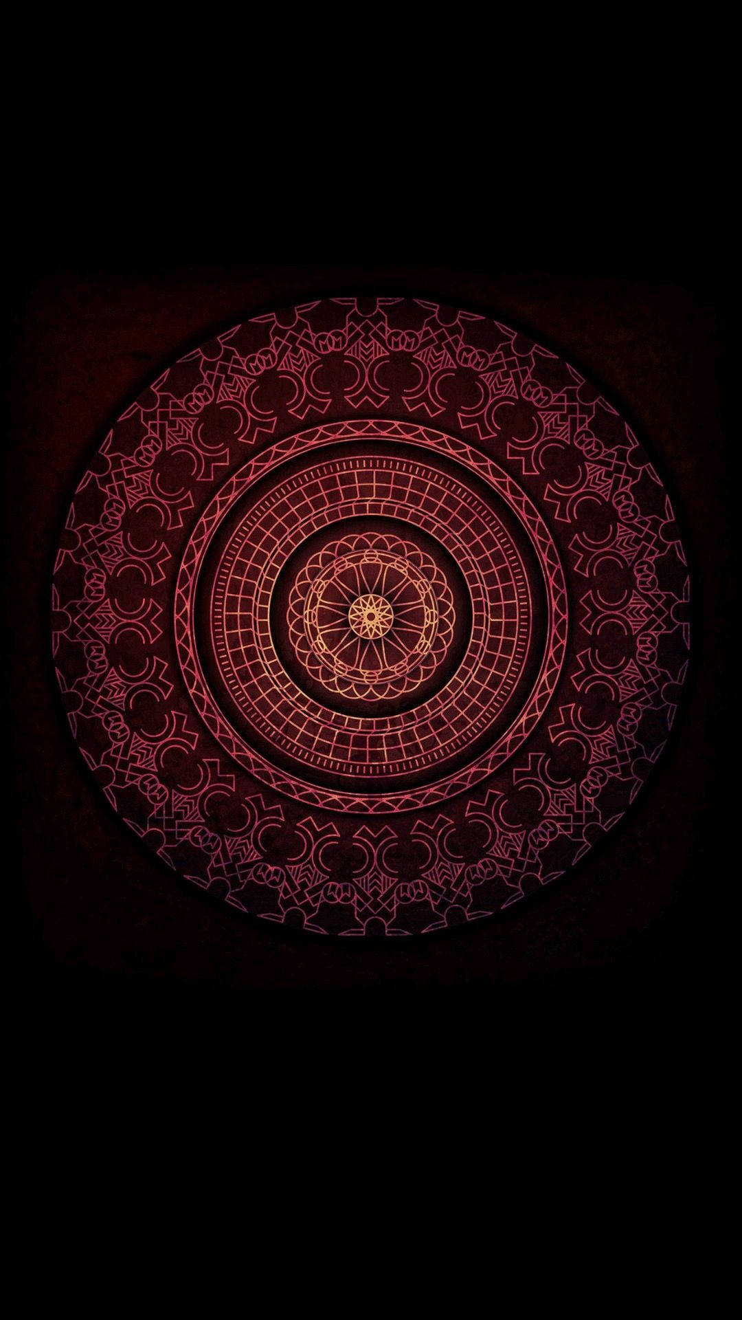 Indian Aesthetic Dark Mandala Background