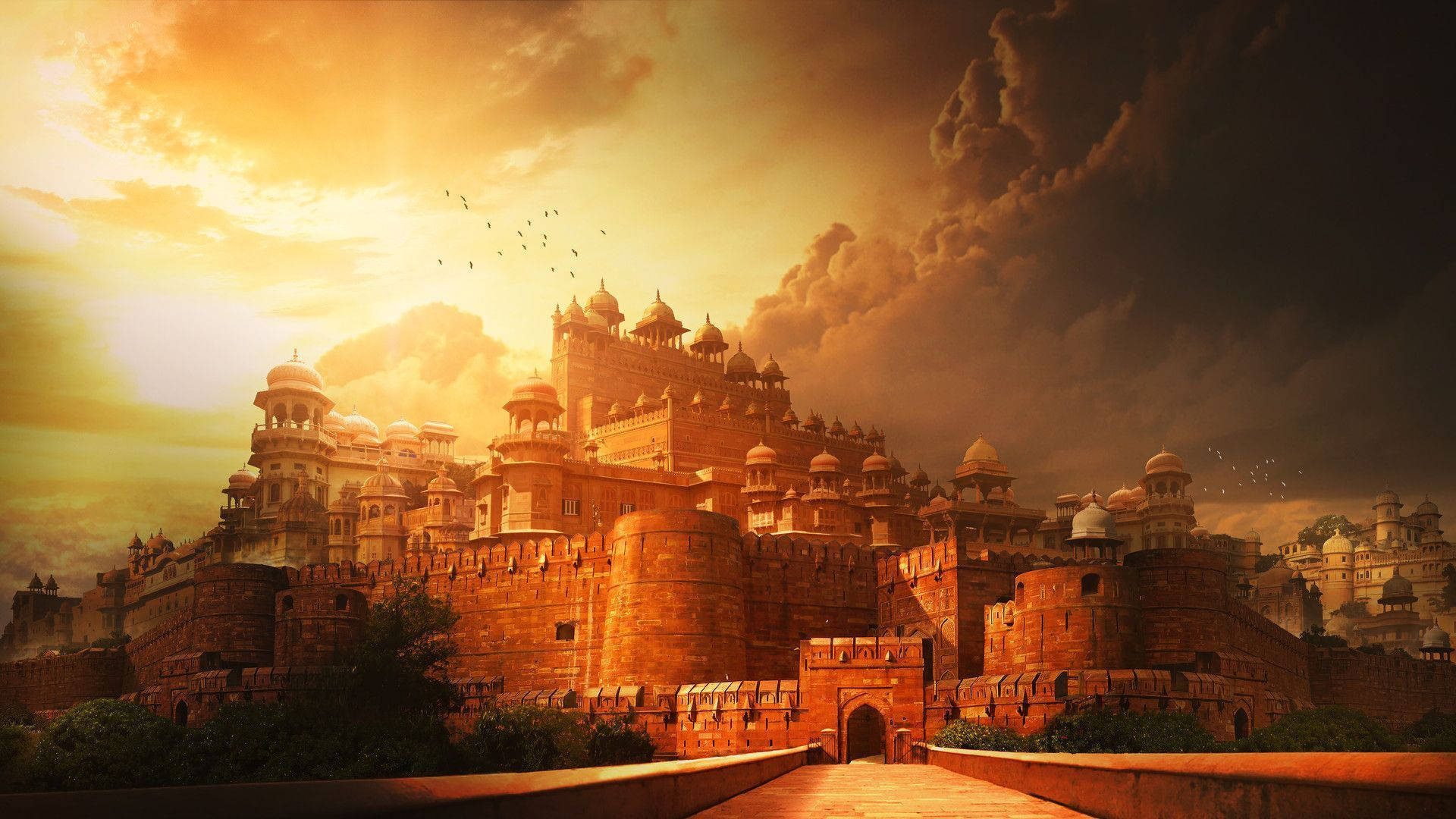 Indian Aesthetic Palace Background