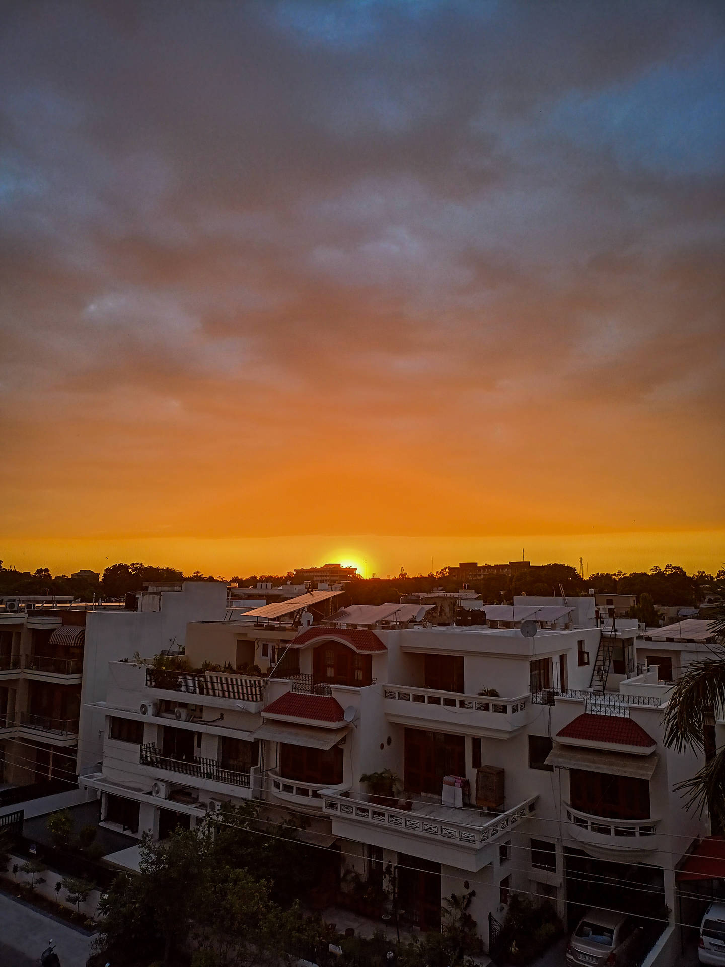Indian Aesthetic Sunset Background