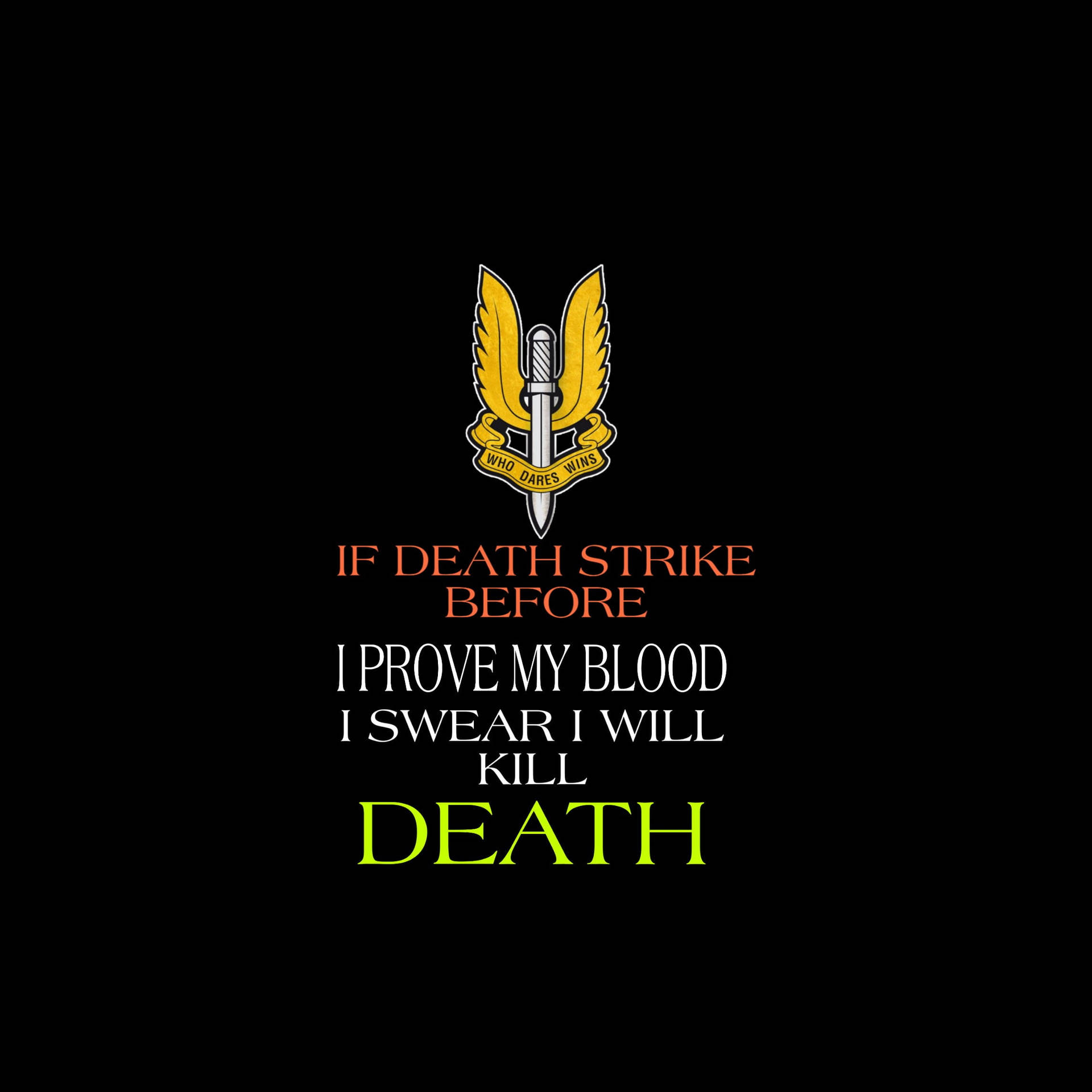 Indian Army Logo Courage In Death Quote