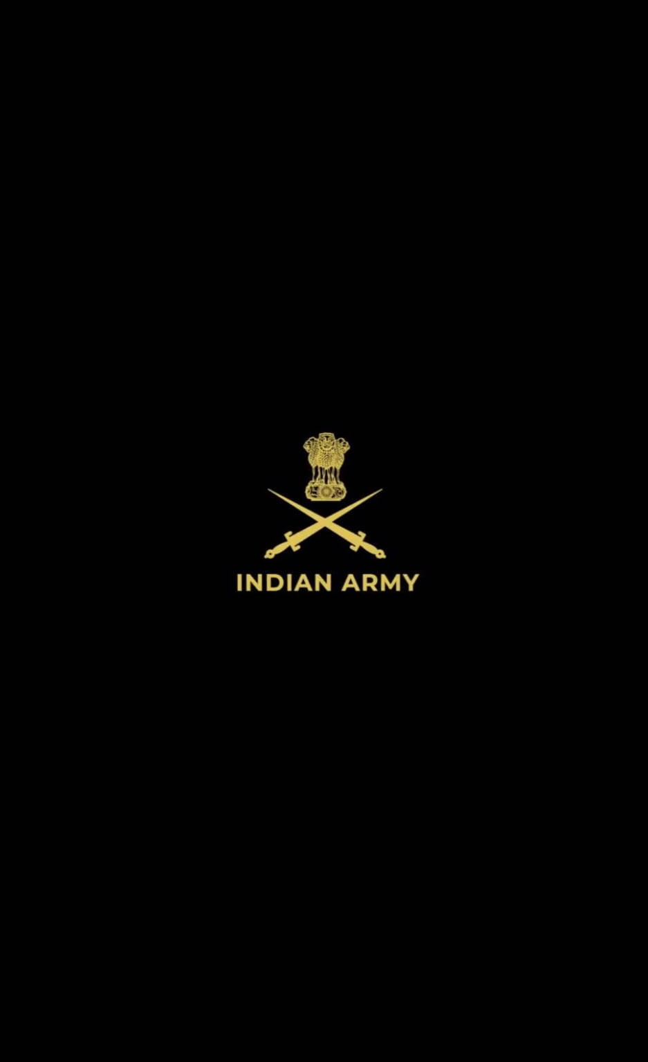 Indian Army Logo Minimalist Background
