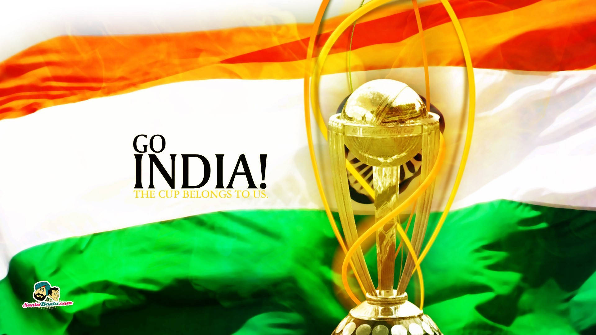 Indian Cricket Gold Championship Trophy Background