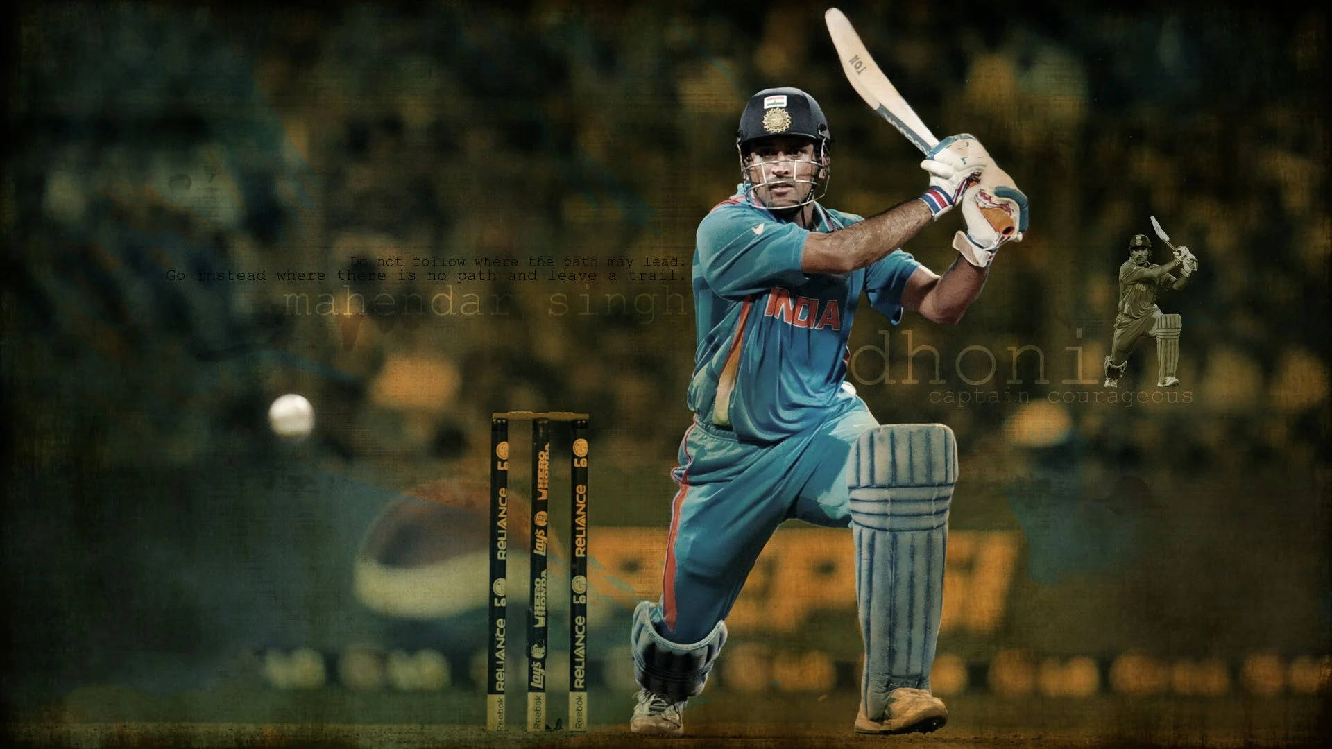 Indian Cricket Ms Dhoni Background