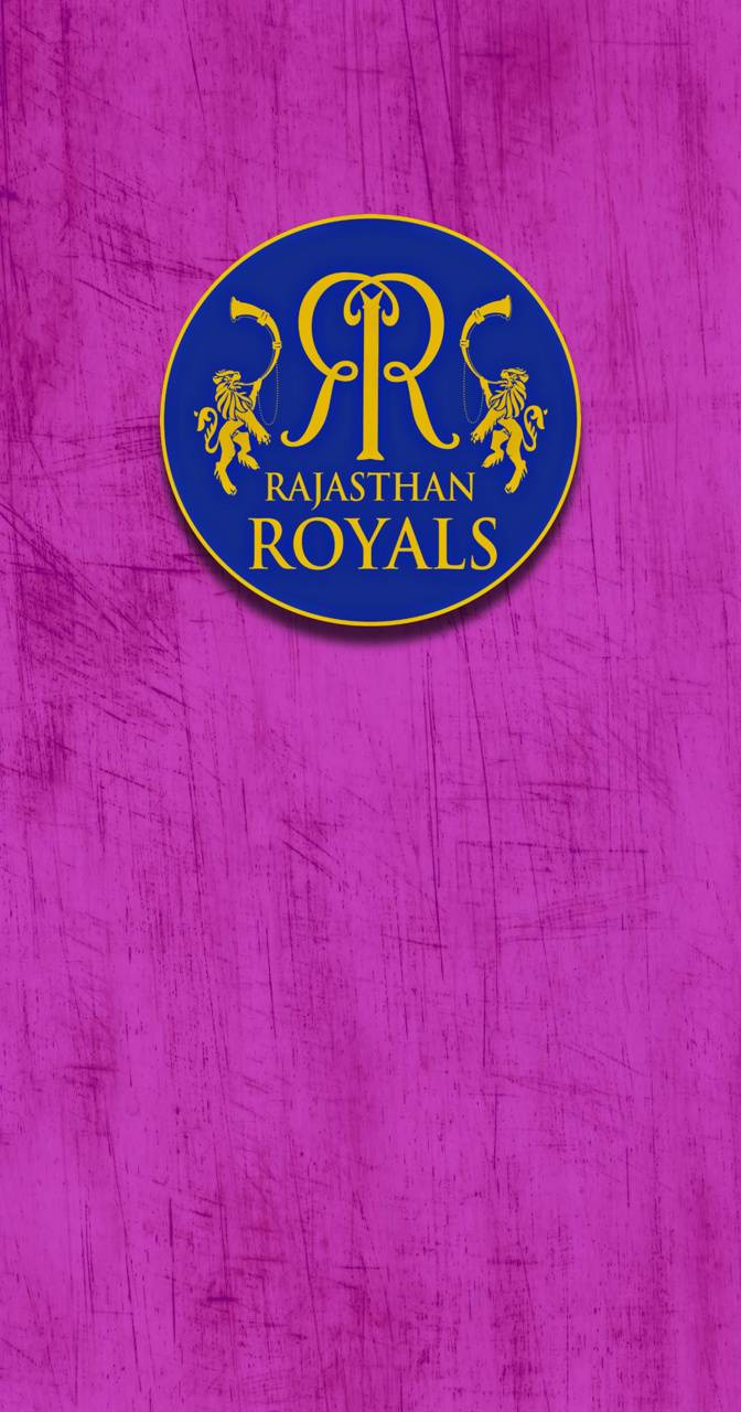 Indian Cricket Team Logo Rajasthan Royals Pink Background