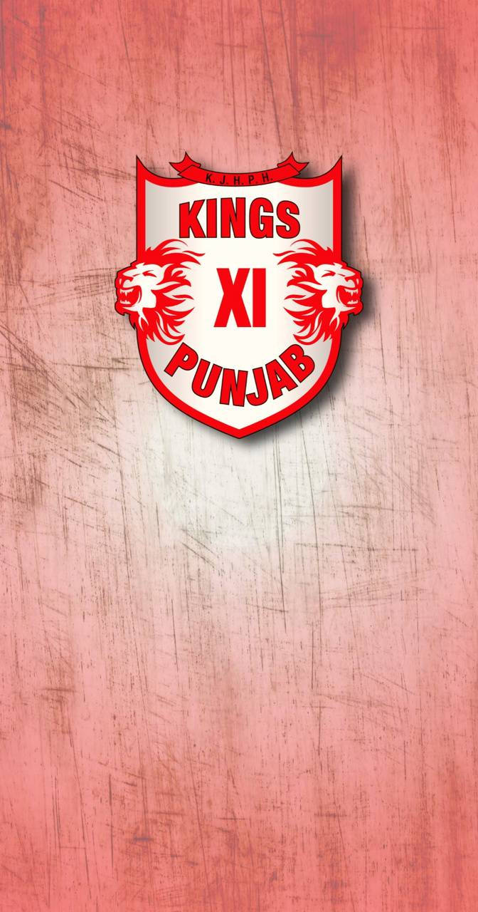 Indian Cricket Team Logo Red Punjab Kings Background