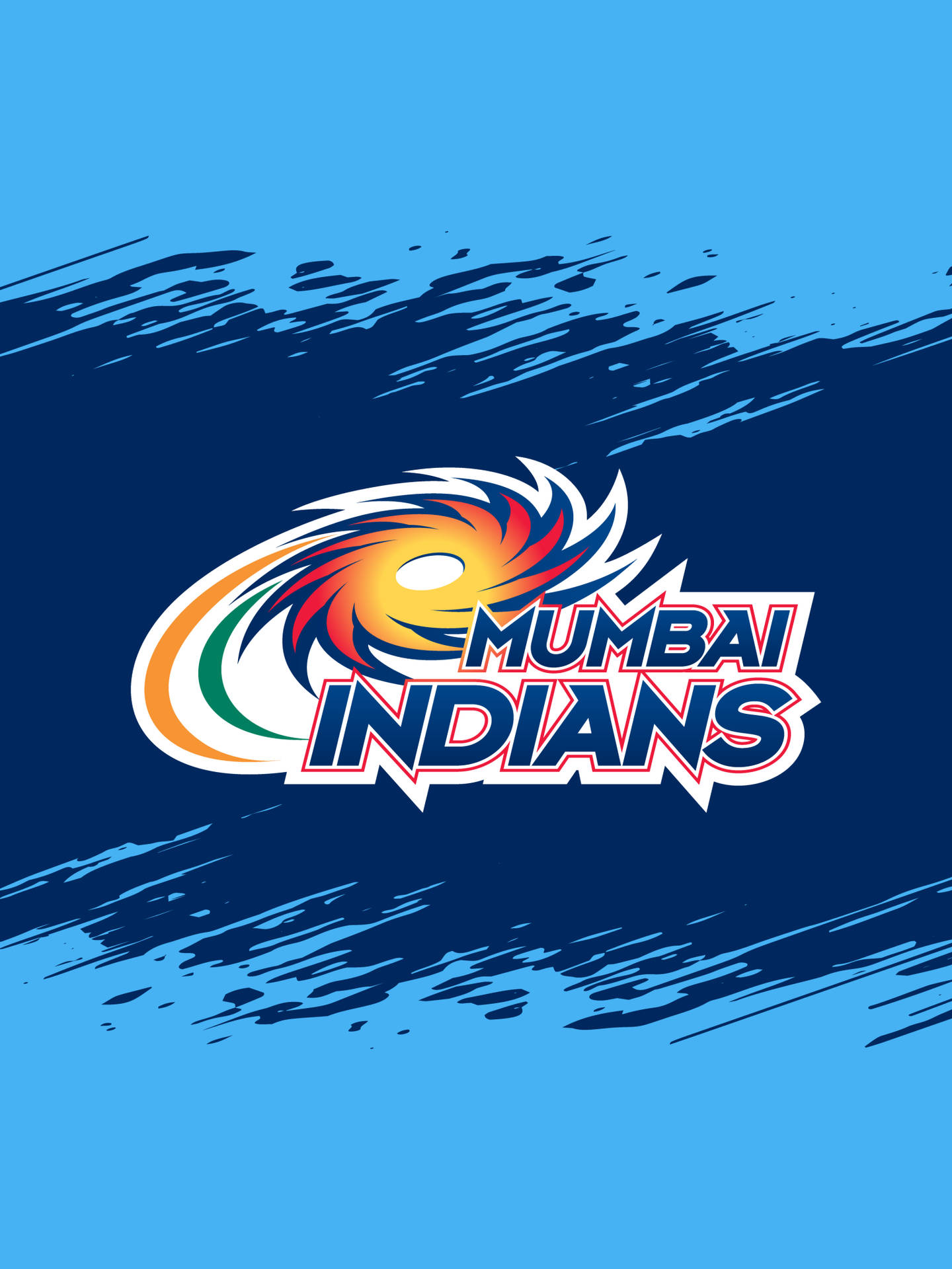 Indian Cricket Team's Logo In Vibrant Hues Background