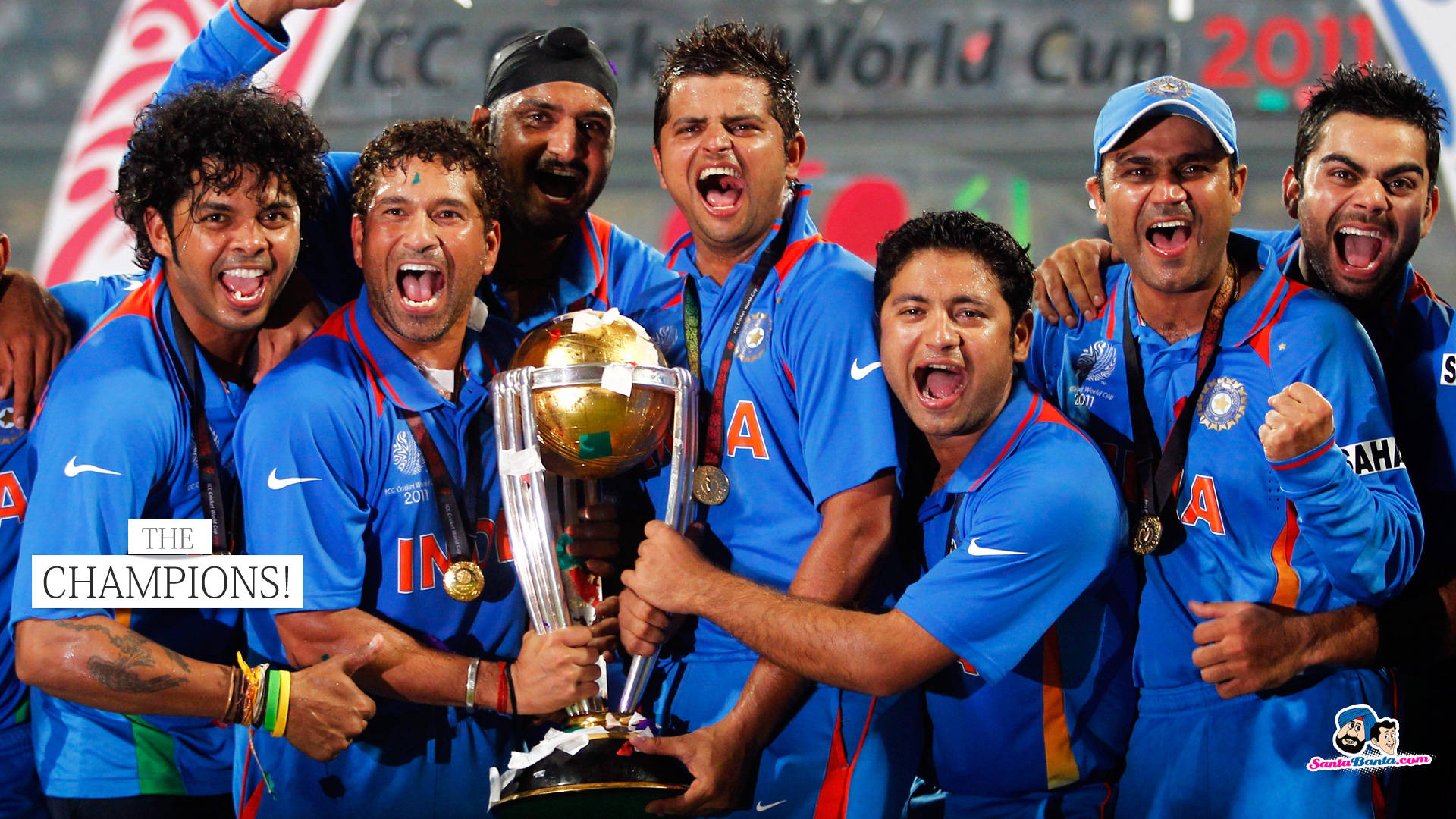 Indian Cricket World Cup Finals Trophy Background