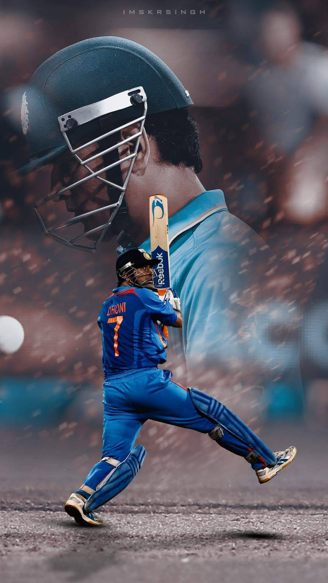 Indian Cricketer Ms Dhoni Hd Background