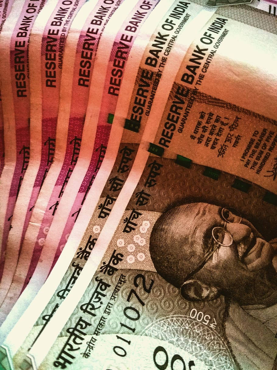 Indian Currency Gandhi 500 Background