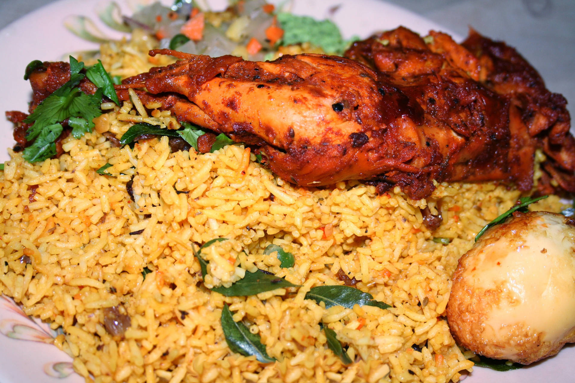 Indian Dish Chicken Biryani