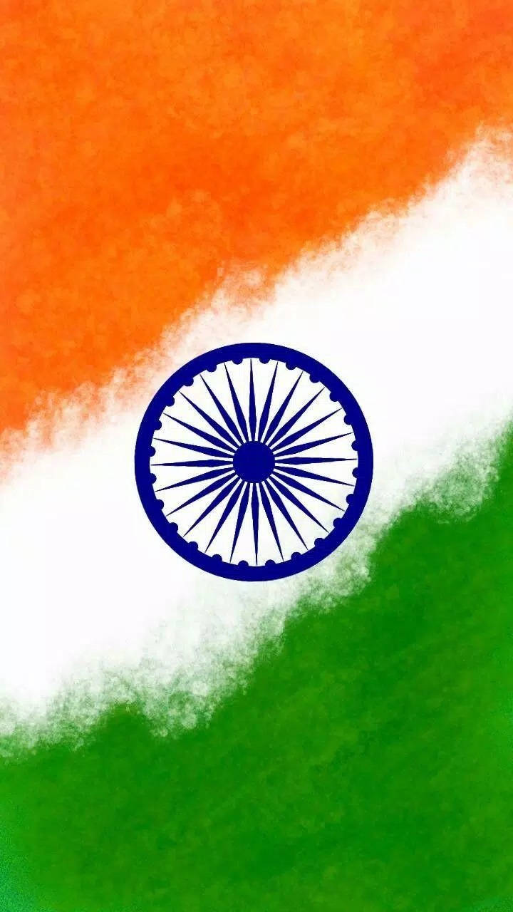 Indian Flag Hd Diagonal Tricolor Background