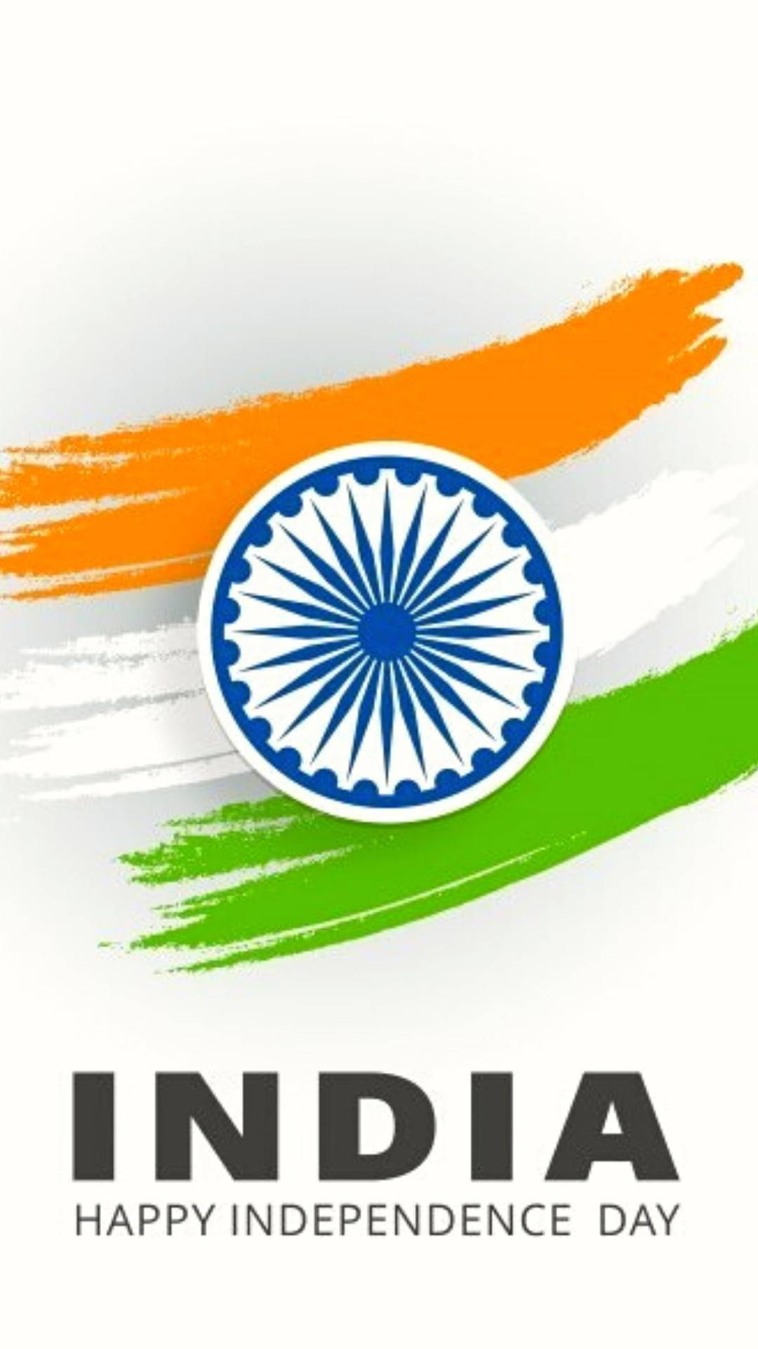 Indian Flag Mobile Brush Art Background