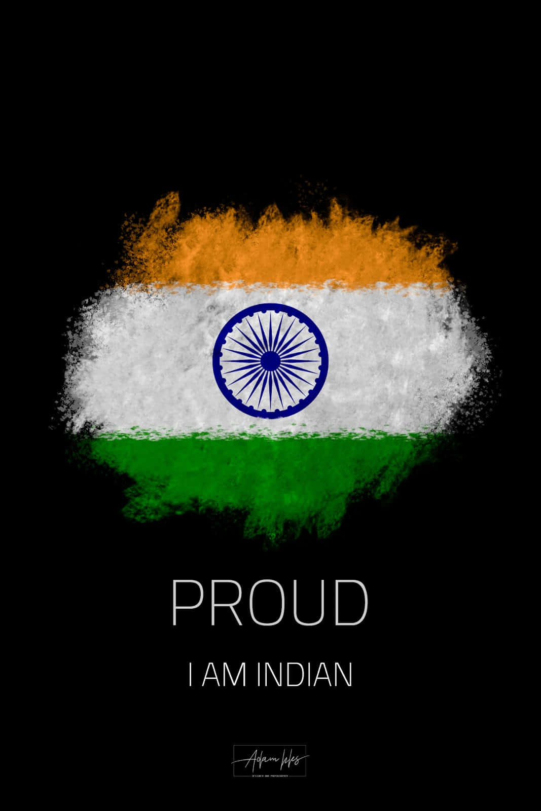 Indian Flag Proud Background