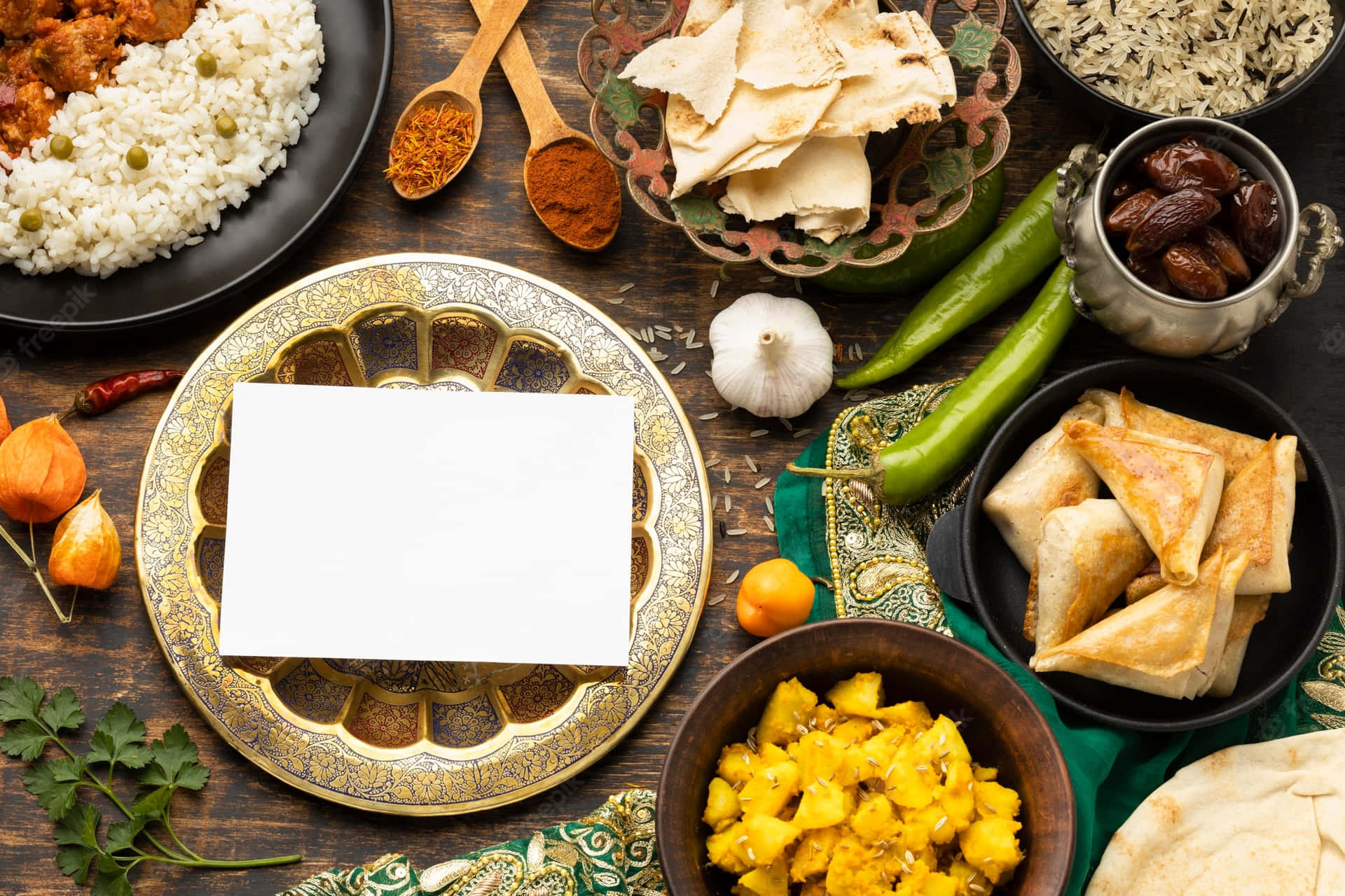 Indian Food Southern Thali Photograph Background