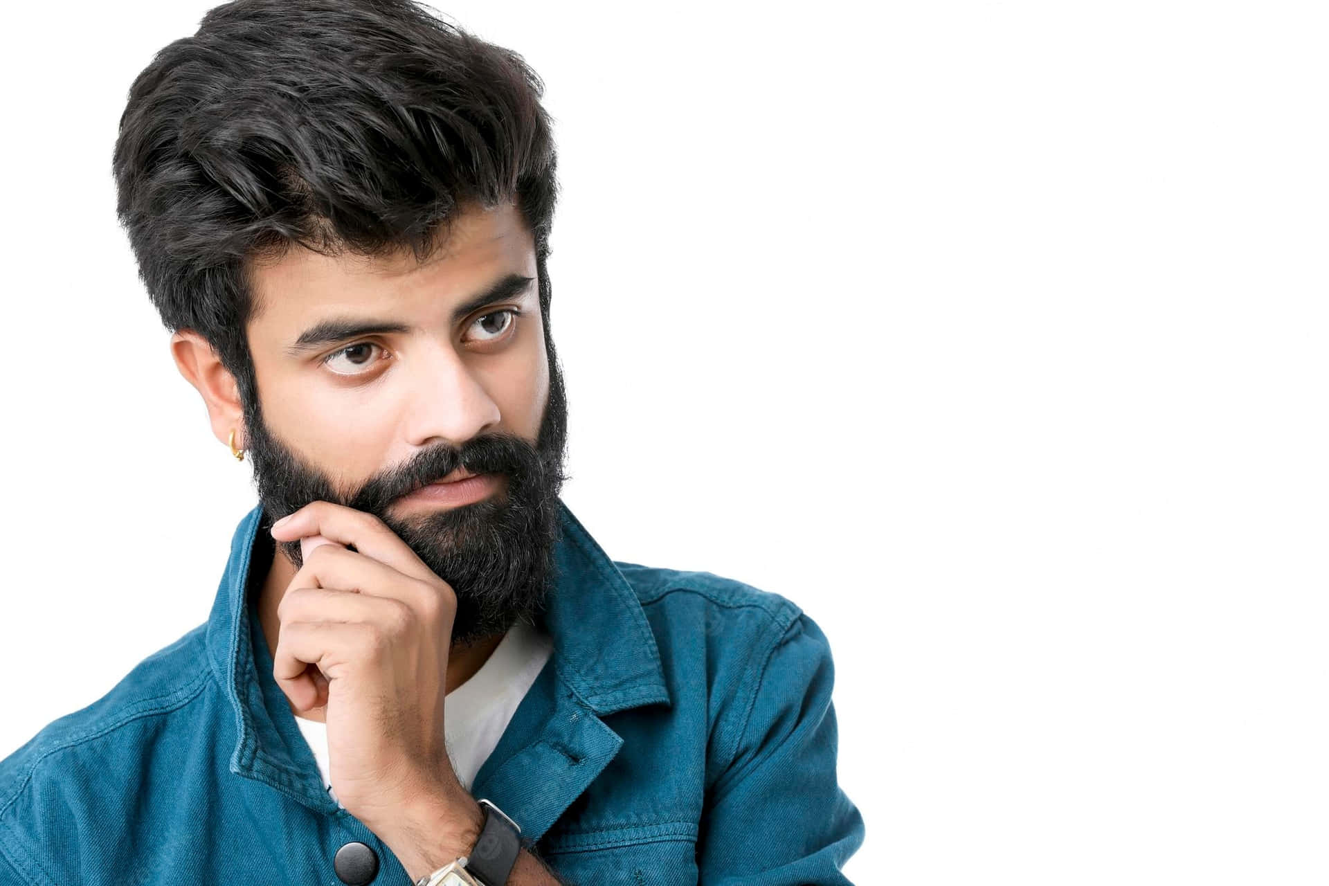 Indian Guy Model Close Up Shot Background