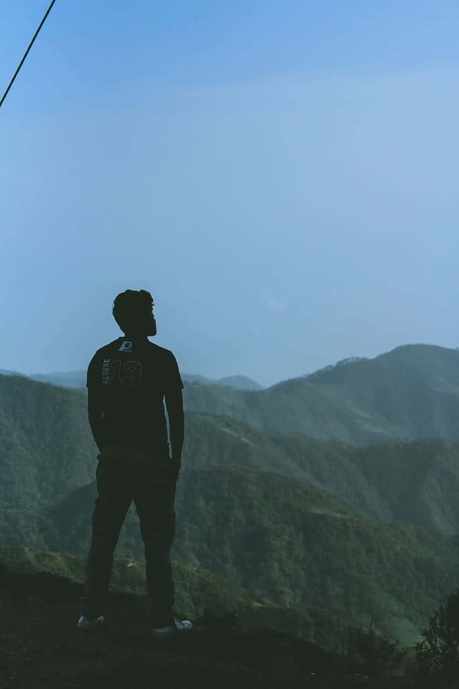 Indian Guy Outdoor Horizon Shot Background