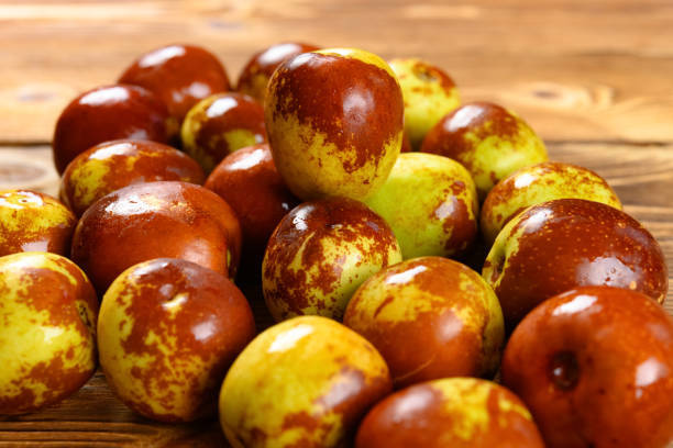 Indian Jujube On The Table Background