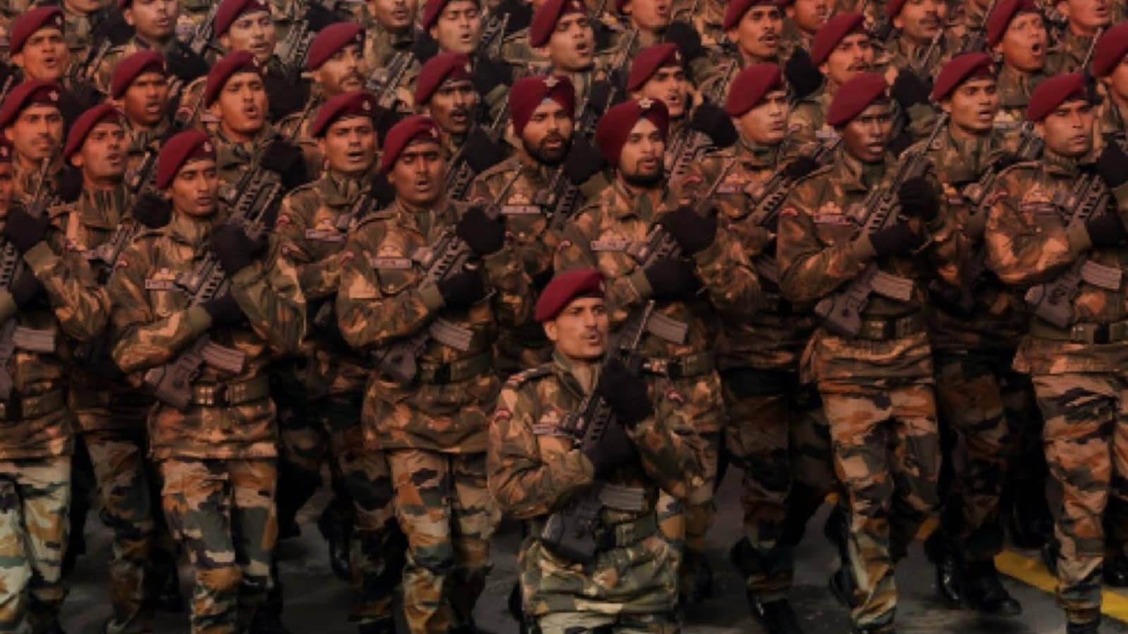 Indian Para Commandos In Formation