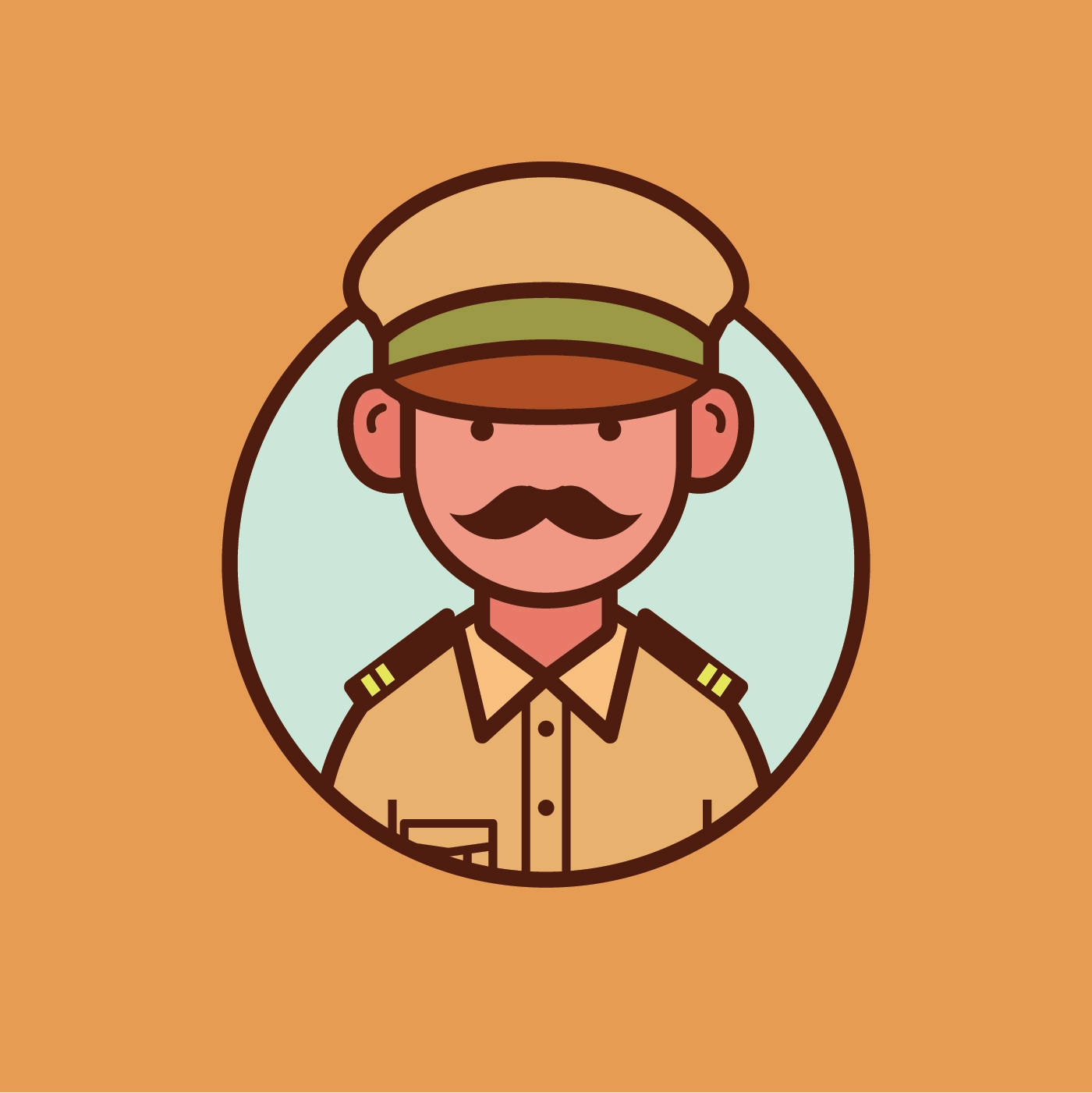 Indian Police Cartoon Background
