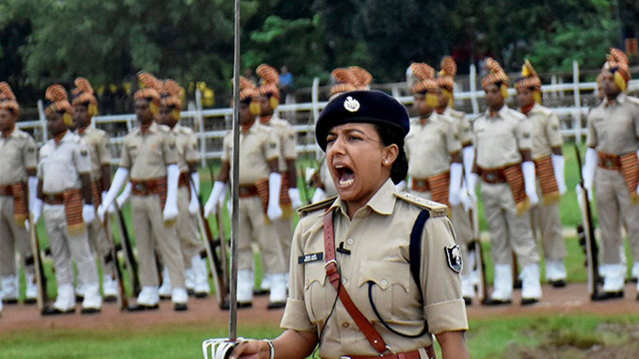 Indian Police Commanding Background