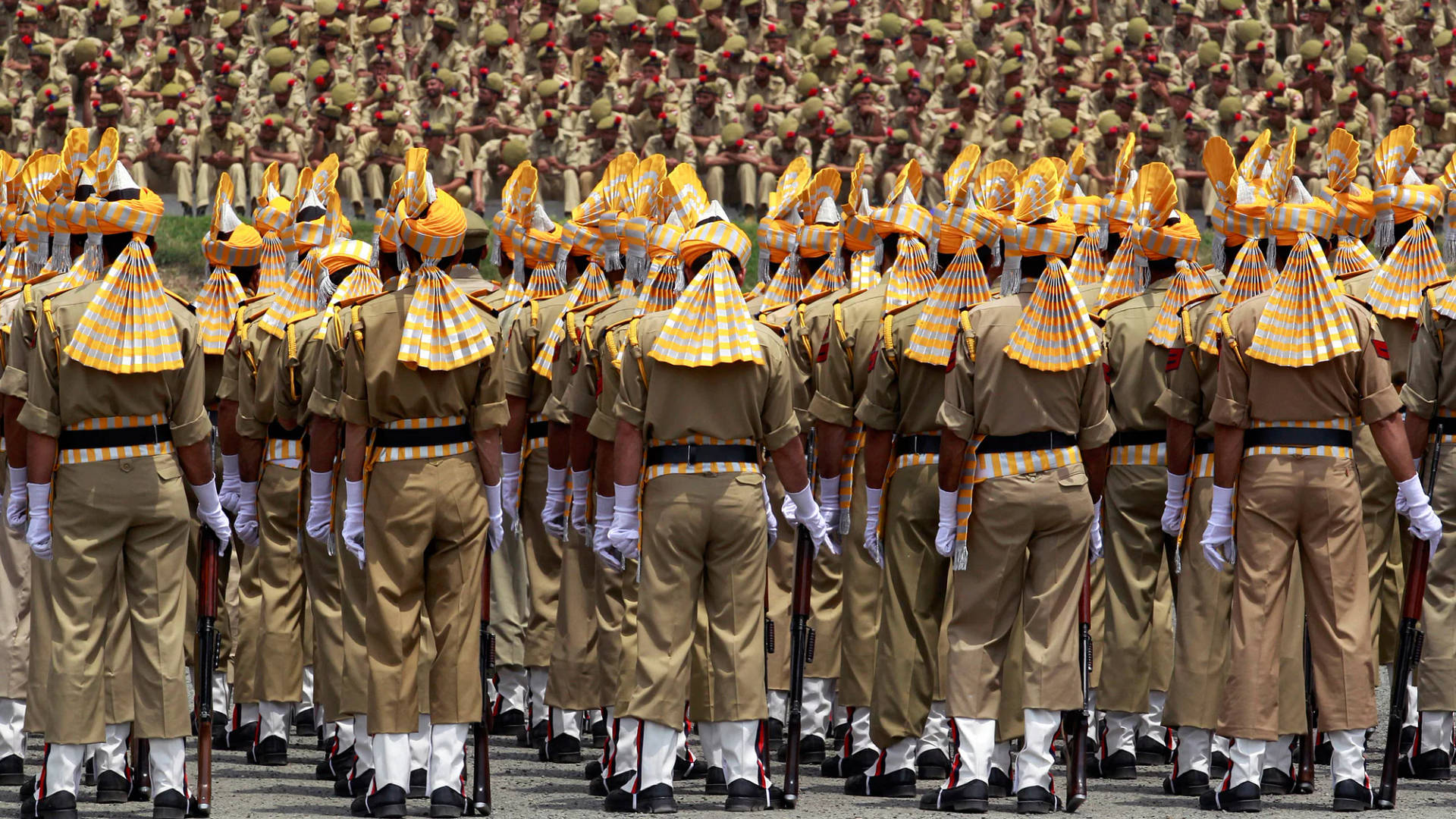 Indian Police Parade Unit Background