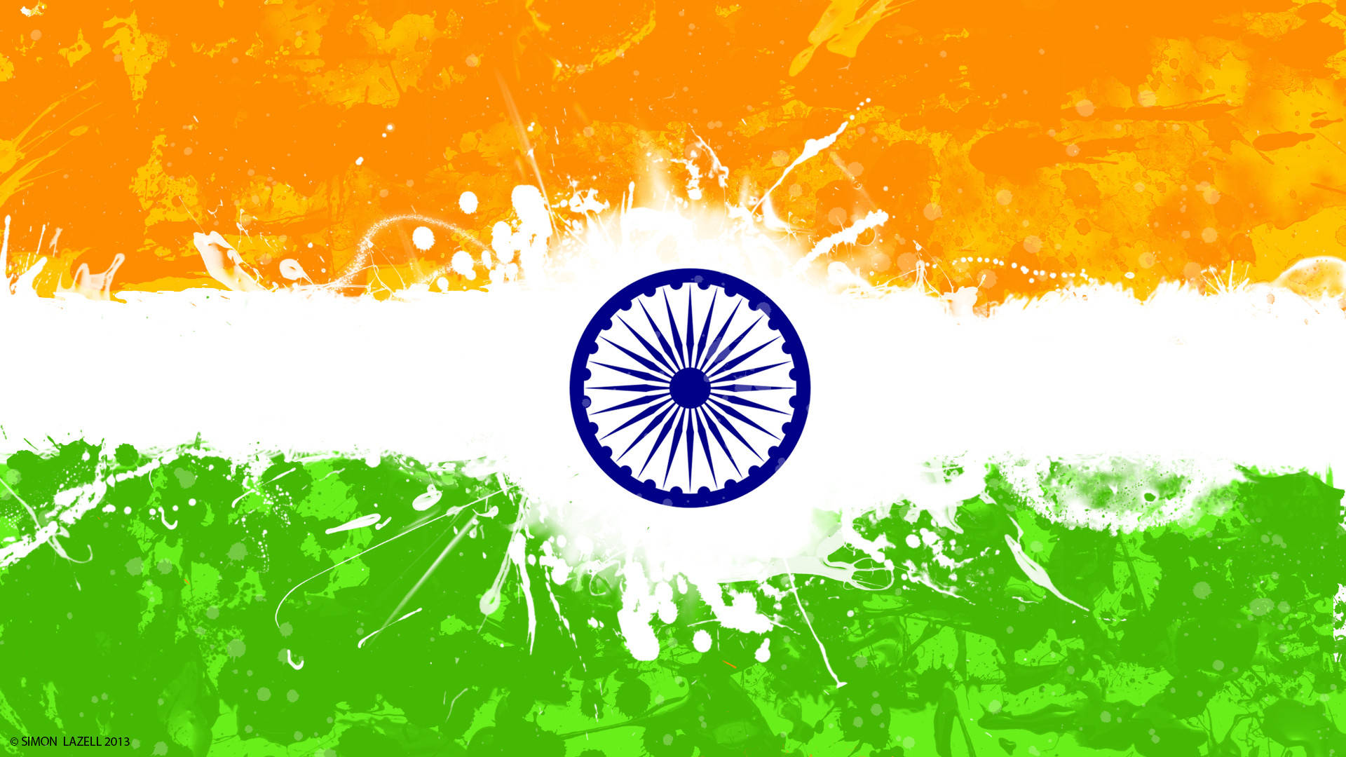 Indian Pride In Vibrant Hues Background