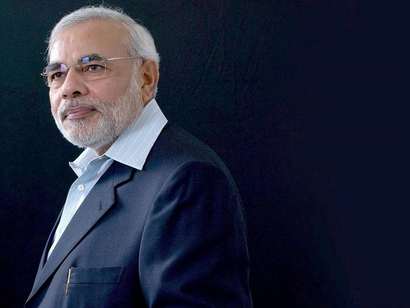 Indian Prime Minister Narendra Modi In Traditional Attire Background