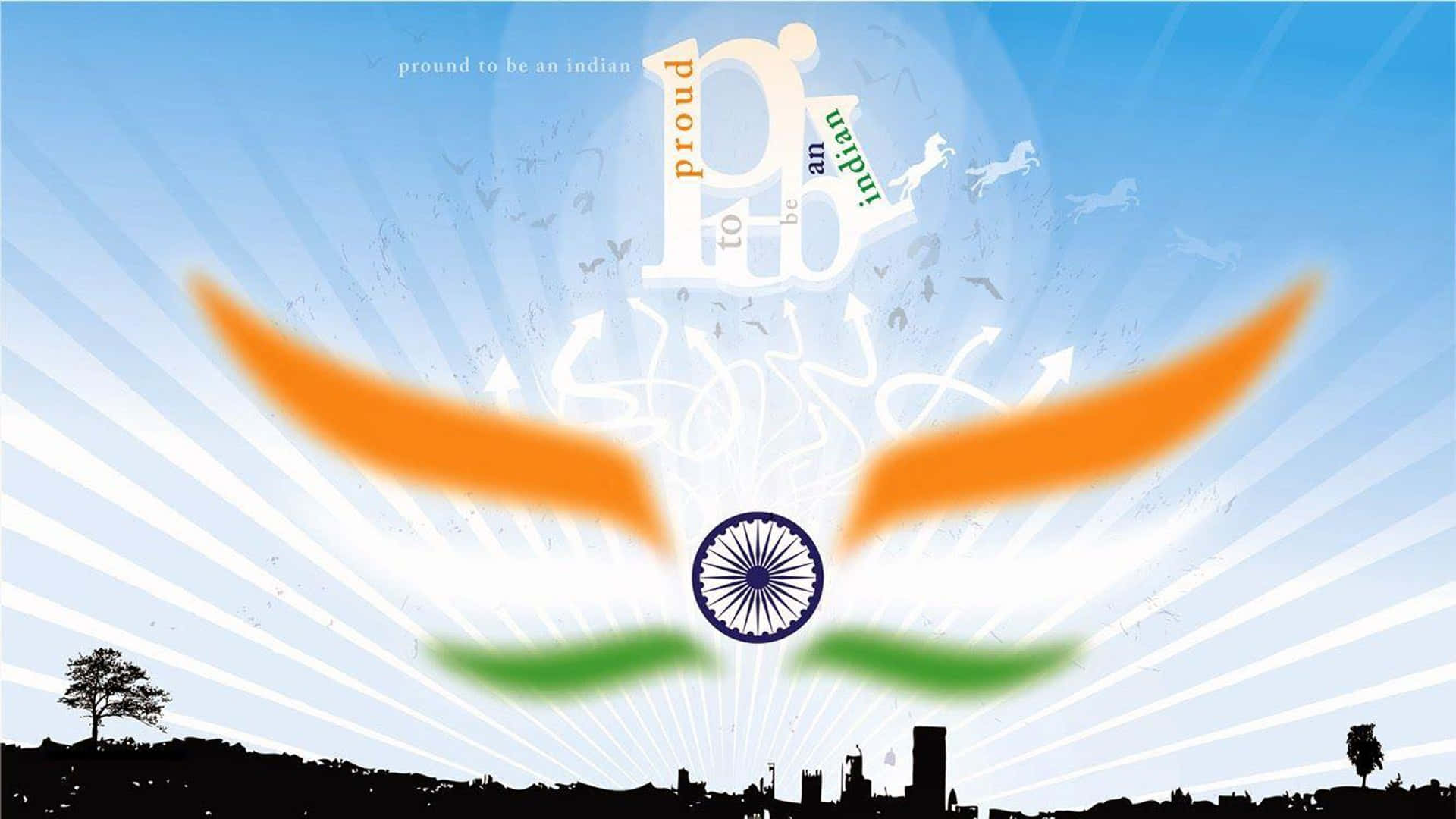Indian Proud Logo Design Background