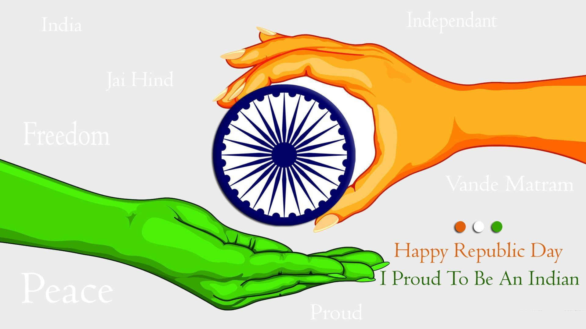 Indian Slogan Proud Design Background