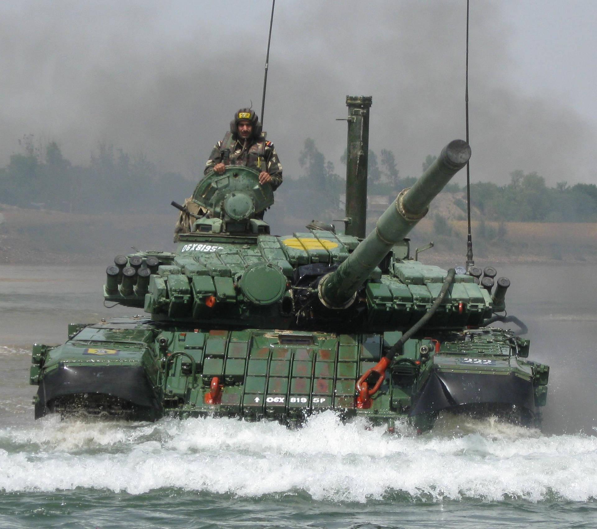 Indian Soldiers In T-72 Ajeya