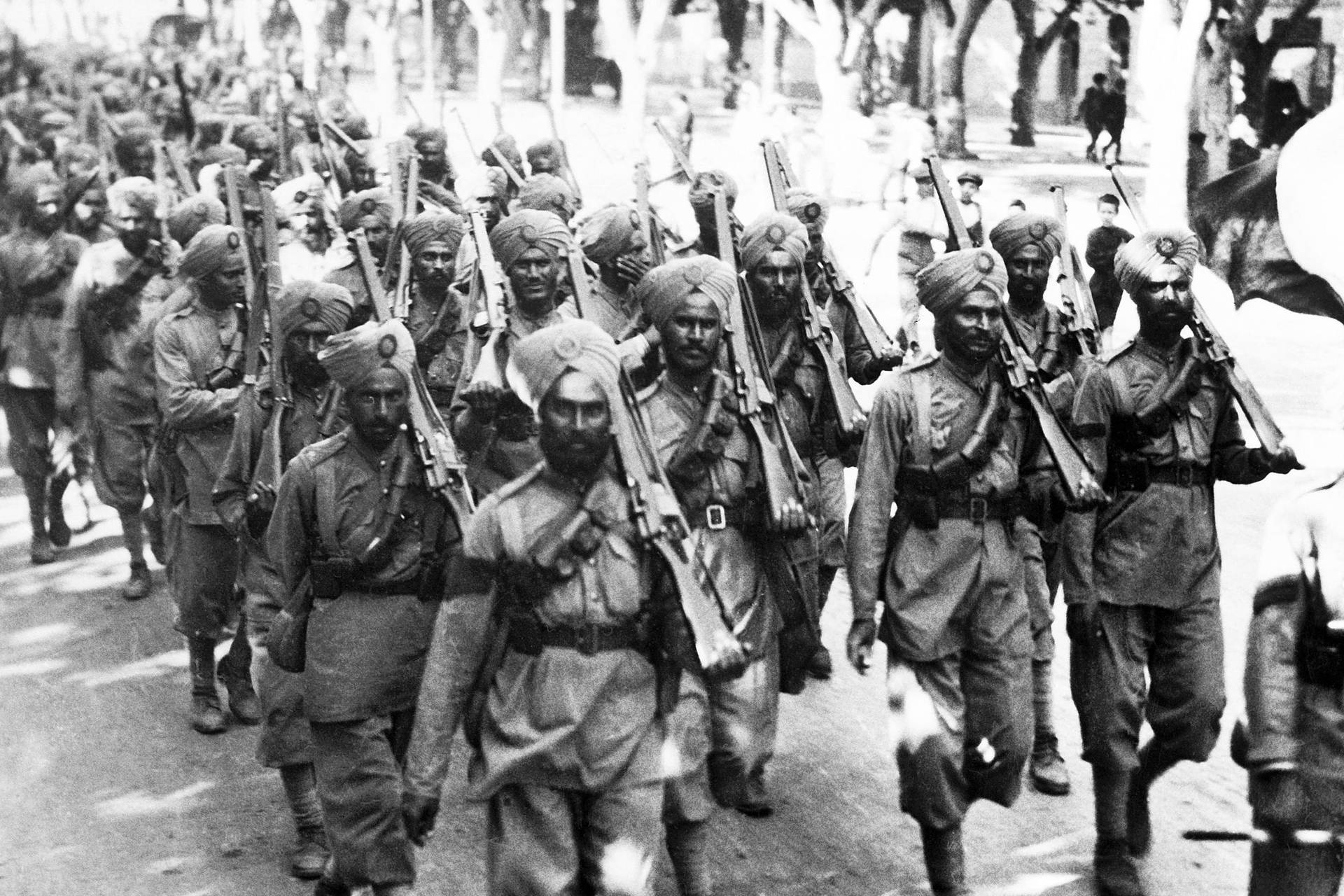 Indian Soldiers In World War 1 Background