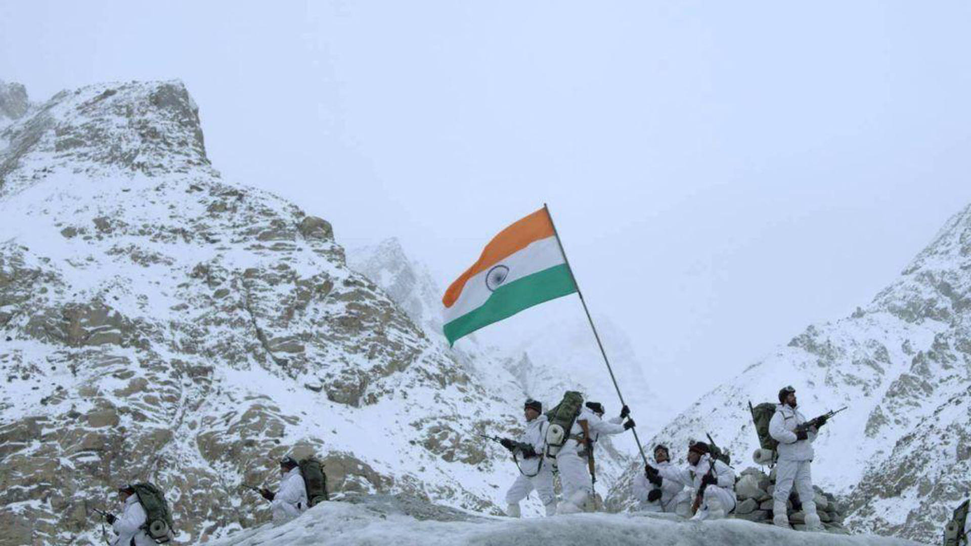 Indian Soldiers Standing Tall At Galwan Valley