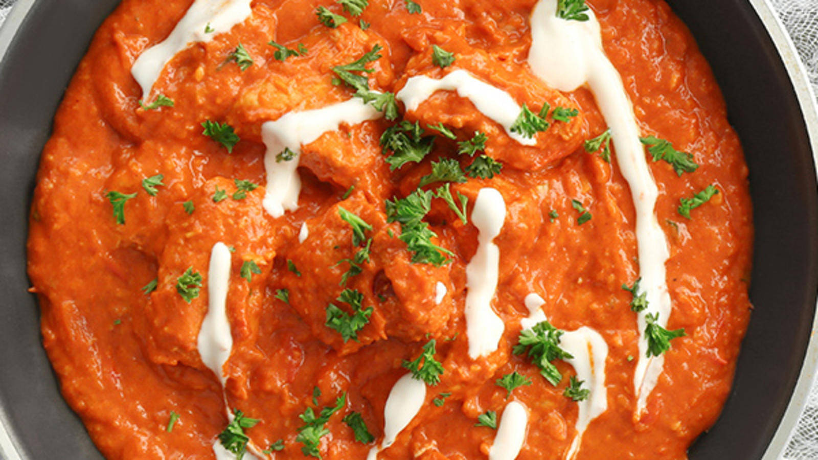 Indian Style Butter Chicken Background