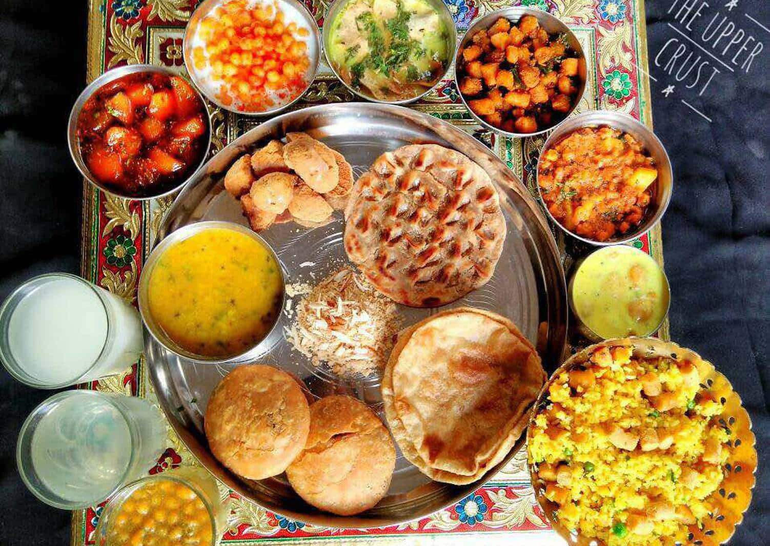 Indian Vegetarian Thali Assortment.jpg Background