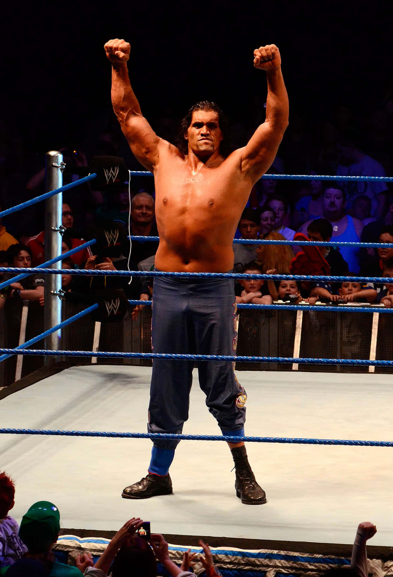 Indian Wrestler The Great Khali Wwe Smack Down 2012 Background