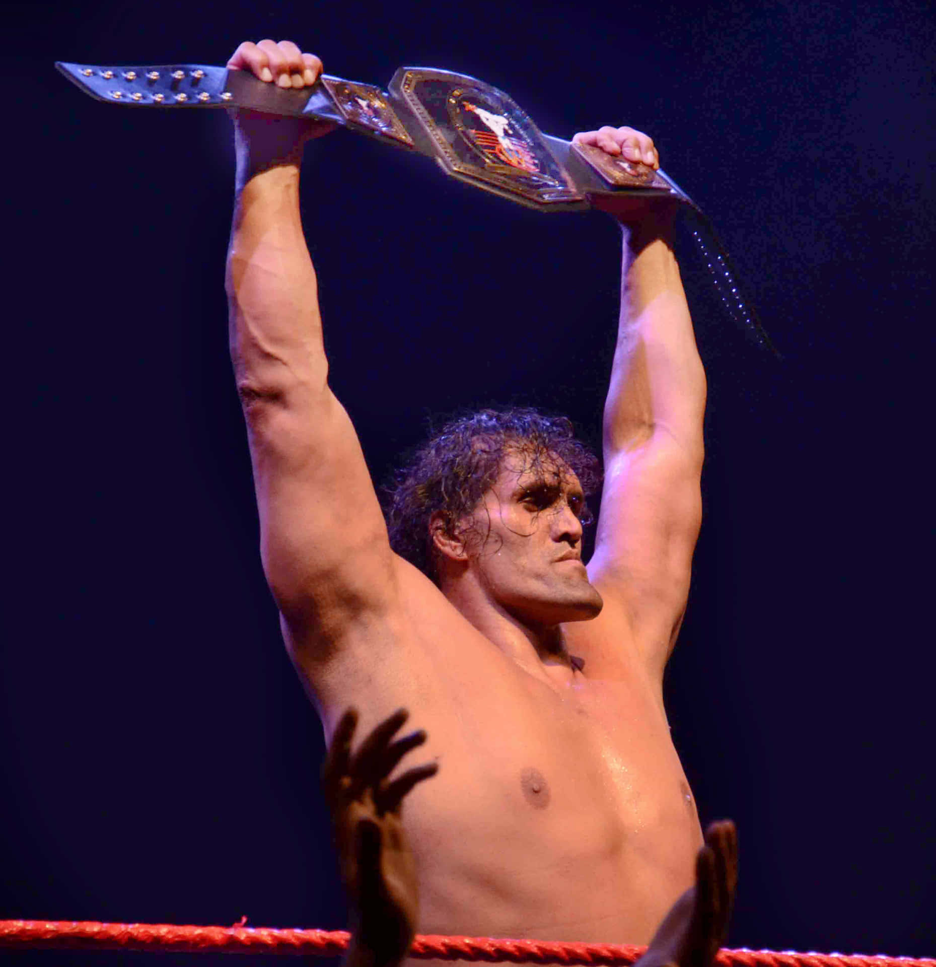 Indian Wrestler The Great Khali Wwe Wrestling Event Background