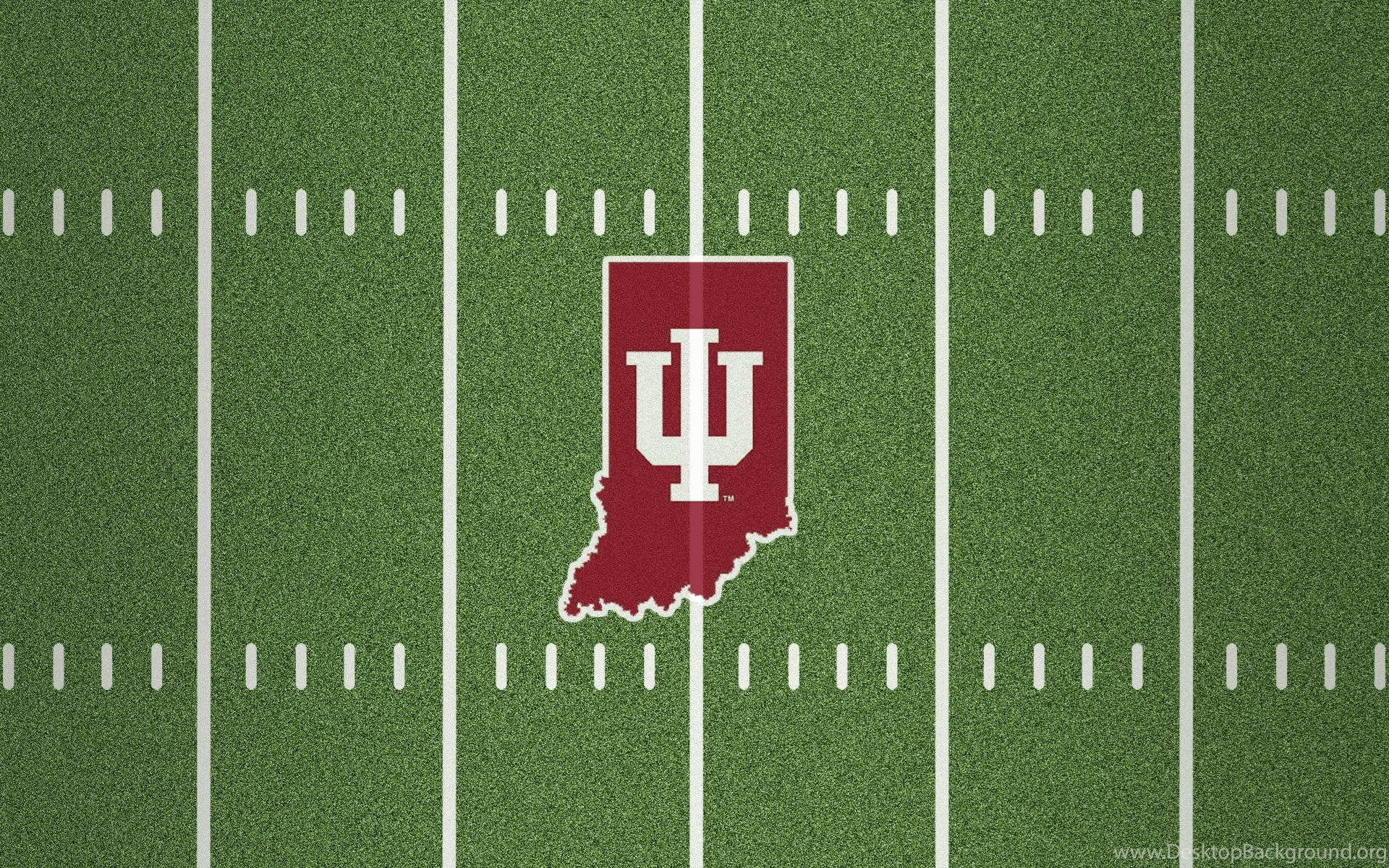 Indiana Hoosiers Map Logo Field