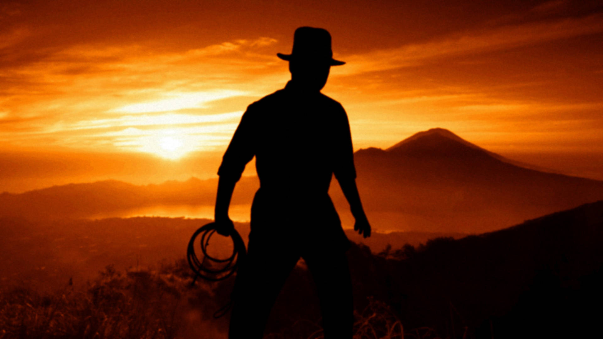 Indiana Jones Shadow Figure Background