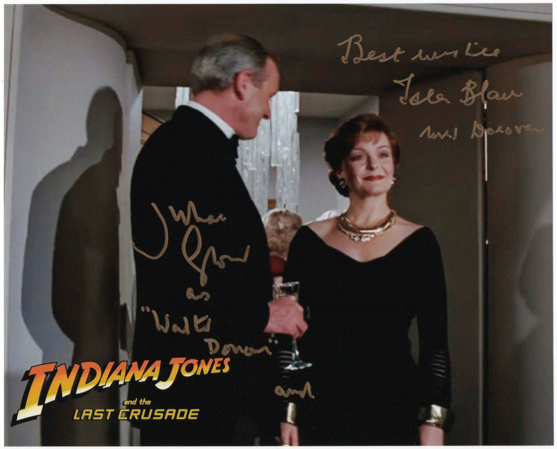 Indiana Jones Signed Poster Background