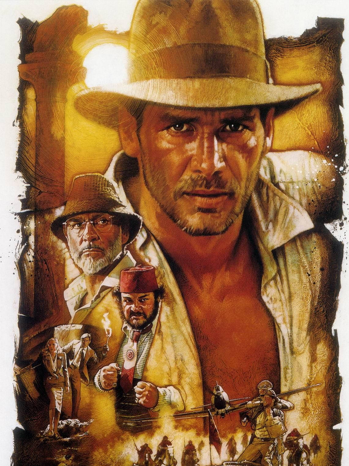 Indiana Jones Vintage Movie Poster Background