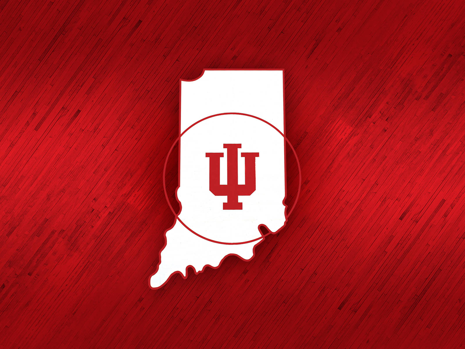 Indiana Maps Hoosiers Red Background