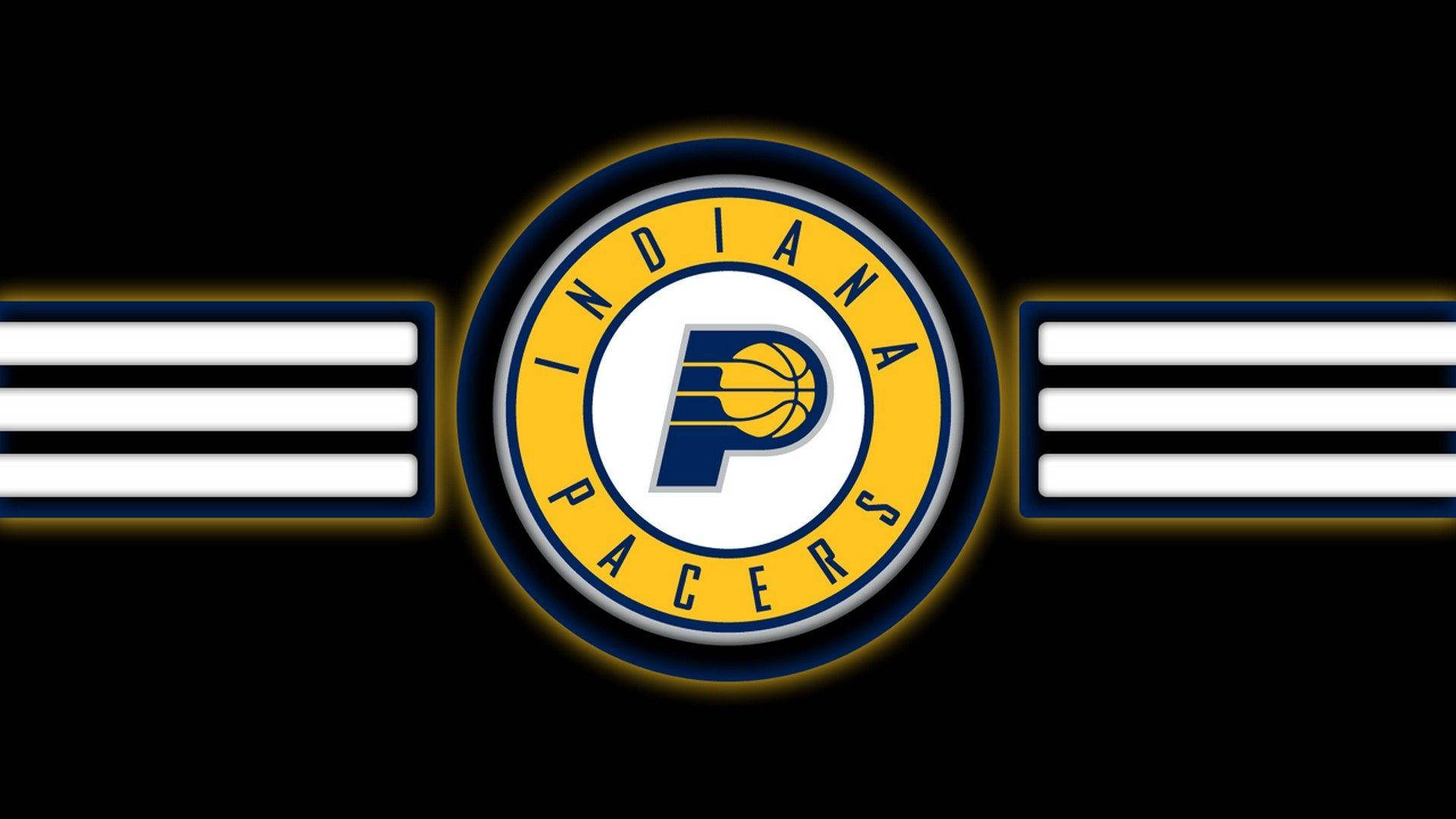 Indiana Pacers Black Background Stripes Background